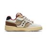 Saucony Cny Retro Lace-Up Leather Non-Slip Wear-Resistant Breathable Low-Top Running Shoes Unisex Running Shoes Beige Brown S79045-11