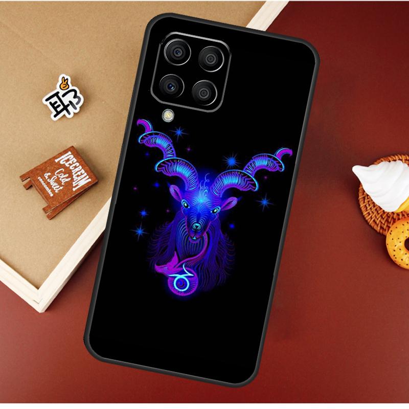 Neon Zodiac Signs Case For Samsung Galaxy M16 M36 M56 M06 M52 M32 M12 M54 M34 M14 M35 M55 M15 M11 M31 M13 M53
