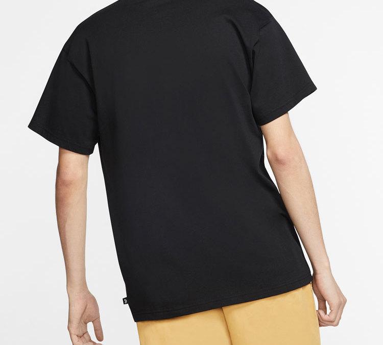 Nike T Shirts Men's Black Crew Neck Moderate Straight Fit CV7540-010