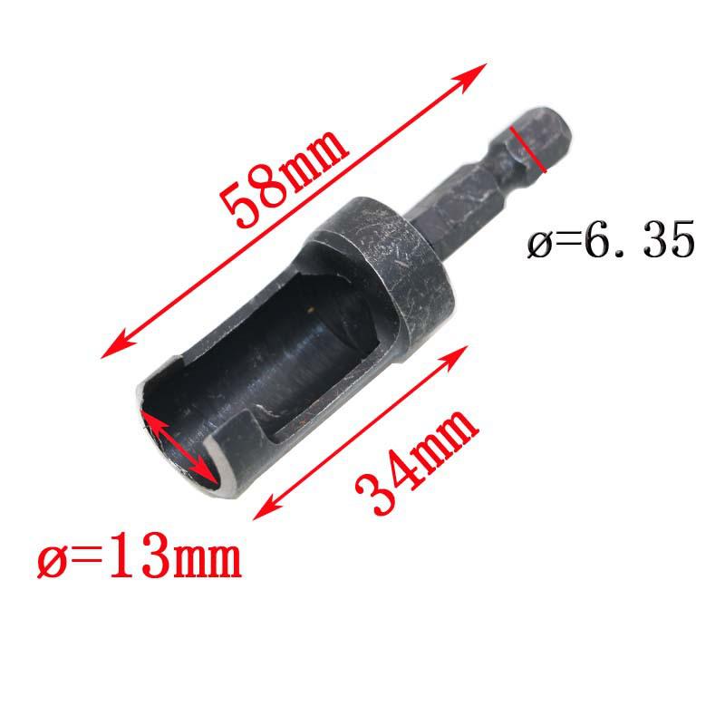 Hex Shank Carbon Steel Wood Plug Cutter Drill Bit for Woodworking