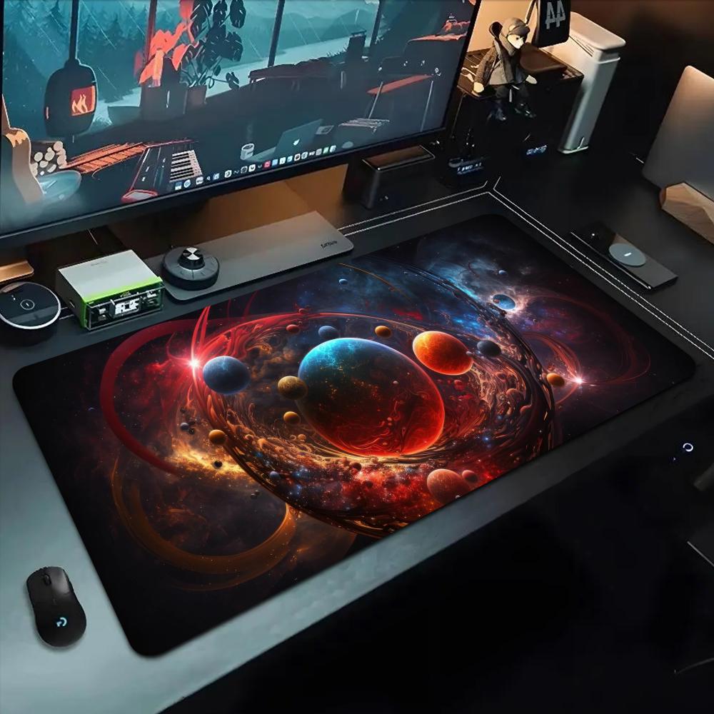 AI Art Painting Mouse Pad 500X1000 Mm Large Gaming Mousepad Gamer XL Rubber Otaku Keyboard Pad Laptop Desk Mat