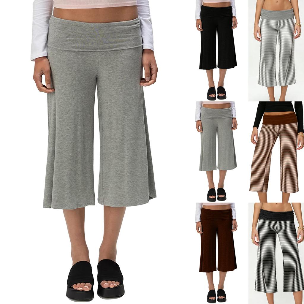 Ladies' Color Casual Pants, Fashionable And Trendy Five Quarter Shorts