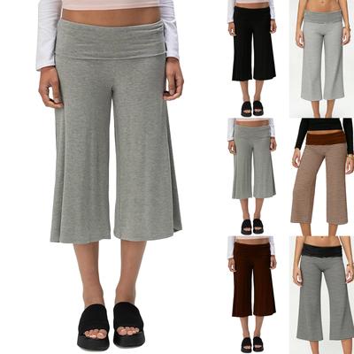 Ladies' Color Casual Pants, Fashionable And Trendy Five Quarter Shorts