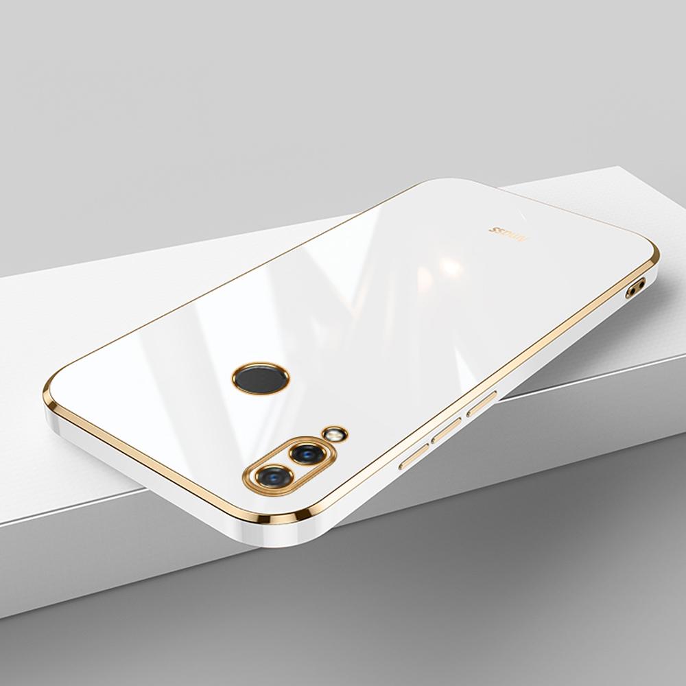 For Huawei nova 3 Case Luxury Square Plating Huawei nova 3i 4 4e nova5 5i 5iPro Phone Case ShockProof Silicone Back Cover Fundas