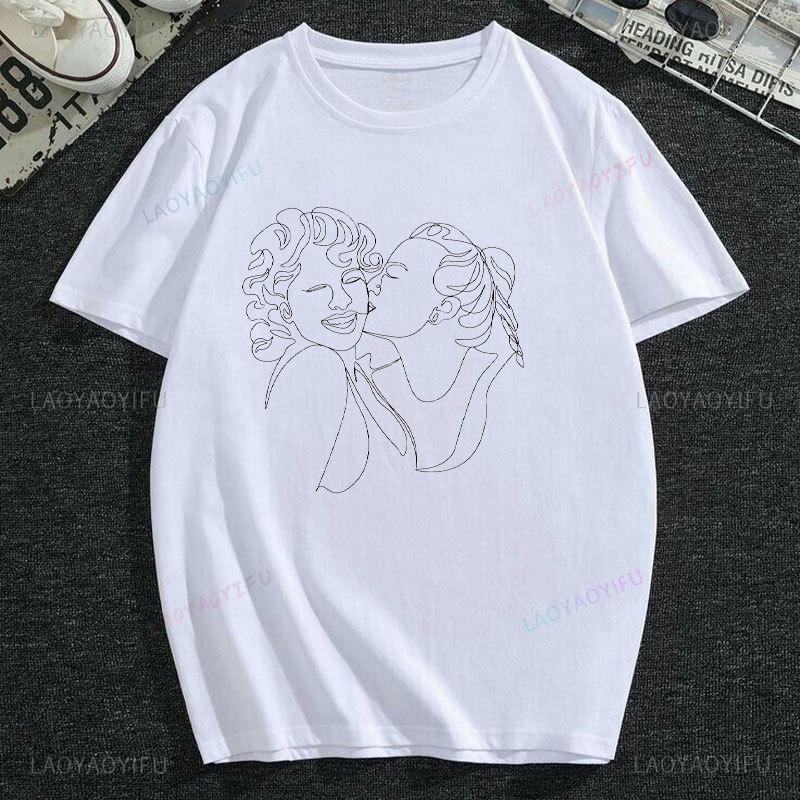 Hot Funny Lesbian Kiss Nun Bondage Satanic Bdsm Woman T Shirt T-Shirt Gym Men Sport Women Shirt Gym Own Design T Shirt Manga