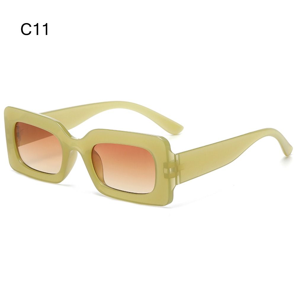 Candy Color Rectangle Sunglasses for Women Men Y2K Sun Glasses Vintage Shades Eyewear UV400 Protection 90’s Party Favors