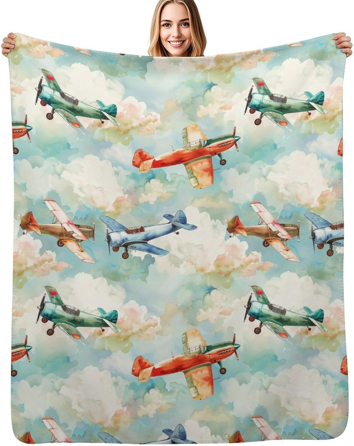 

Cute Octopus Blanket Soft Fleece Throw Ocean Theme Kids Room Decor Baby Gift Marine Animal Design 75x90cm