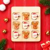 Christmas Wooden Board Game Santa Snowman Reindeer Tree Pieces 2 Player Mini Chess Board Puzzle Toy Party Classical Strategic Tabletop Game