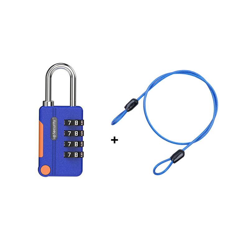Multicolor 4 Digit Combination Padlock With Resettable Code And Sturdy Metal Shackle Perfect For Gym Locker Luggage Travel