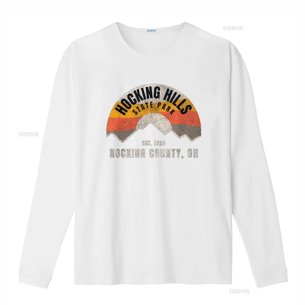 Retro Hocking Hills State Park Souvenir T-Shirt vintage gewaschen Vielseitig Stilvoll Weich Designer-Kleidung Leicht dehnbar