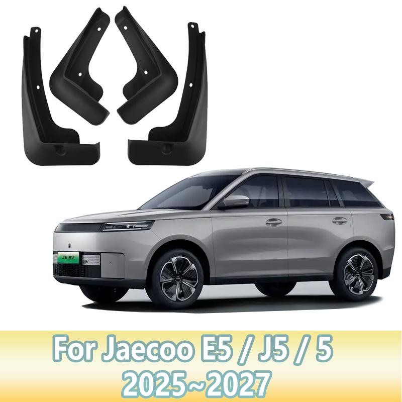4 STKS Auto Spatborden Voor Jaecoo E5 J5 5 EV 2025 2026 2027 Spatlappen Anti-spat Modderflap Spatbord Spatborden Gereedschap Auto Accessoires