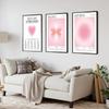 Rosa Aura Halo Druck Wand Kunst Liebe Schmetterling Blende Mode Poster Moderne Rosa Mädchen Zimmer Leinwand Malerei Schlafzimmer Wohnkultur