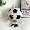 Cute Soccer Plush Backpacks Kawaii Cartoon Soft Stuftted Bag Children's Backpack Girl Versatile Bag Birthday Present for Boys