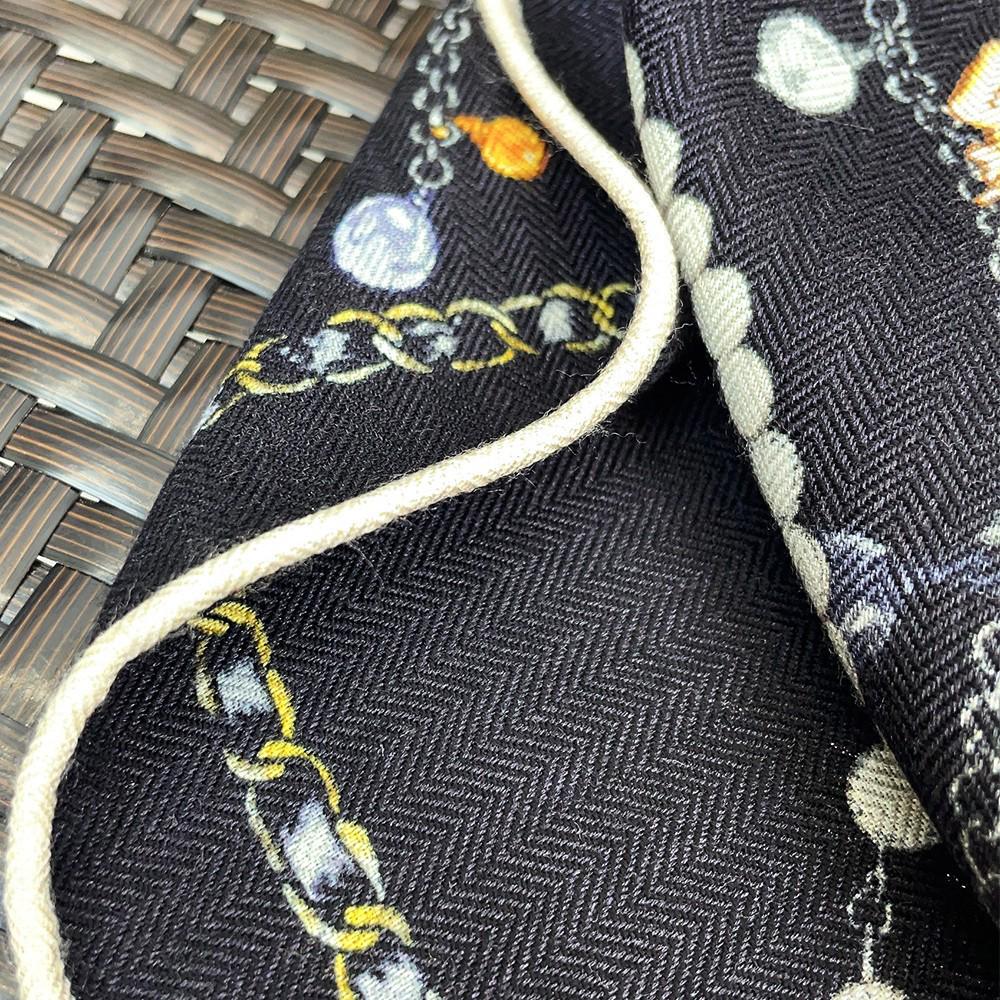 2025 Dual-Color Silk Wool Scarf with Hand-Rolled Edge - Light Luxury Style Shawl