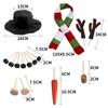Carrot Noses Xmas Snowman Decorating Kit Scarf Christmas Snowman Kit  Kids Toy