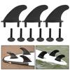 3Pcs Fin Rudder Surfboard Soft Longboard Top Skeg PVC with Fixing ScrewsFin Rudder