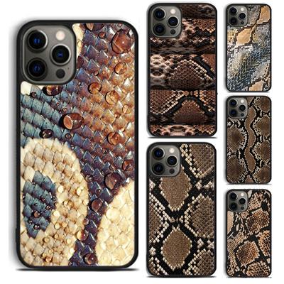 Cobra Python Snake Skin Phone Case Cover For iPhone 5 6 7 8 Plus X XR XS SE2020 Apple 11 12 13 Mini Pro Max Galaxy S10 S20 S21
