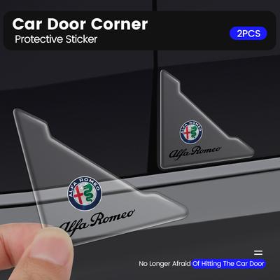 For Car Door Corner Anti-collision Covers Stickers For Giulia Stelvio Giulietta 156 159 147 Mito Tonale Brera Disco
