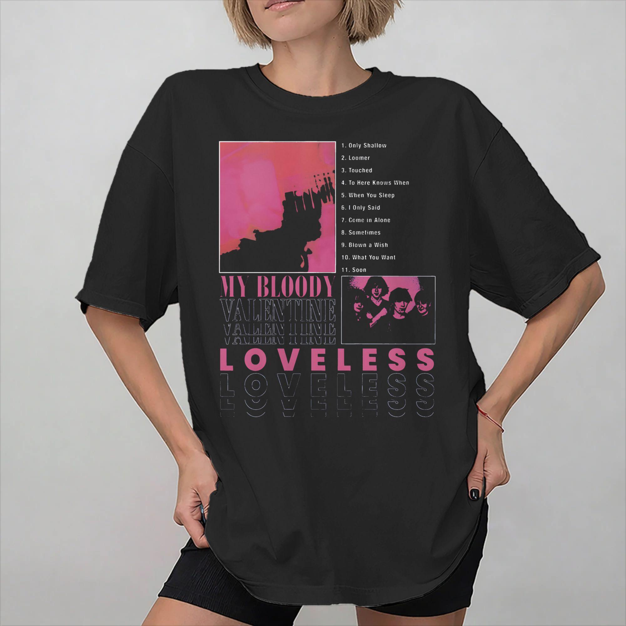 

Unisex Women New Arrival My Bloody Valentine mbv band T Shirt Tee Cotton Tshirts Clothes S