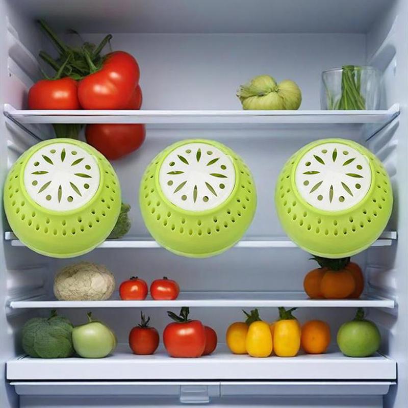 3 Pcs/Set Refrigerator Deodorant, Fridge Odor Removal Balls With Active Carbon Kitchen Tool Household Cleaning Products