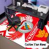 Custom Name Benfica Football Crest Rug for Living Room, Game Rooms, Office, Bedroom, Floor Mat Playful Design, fan gifts Christmas decor