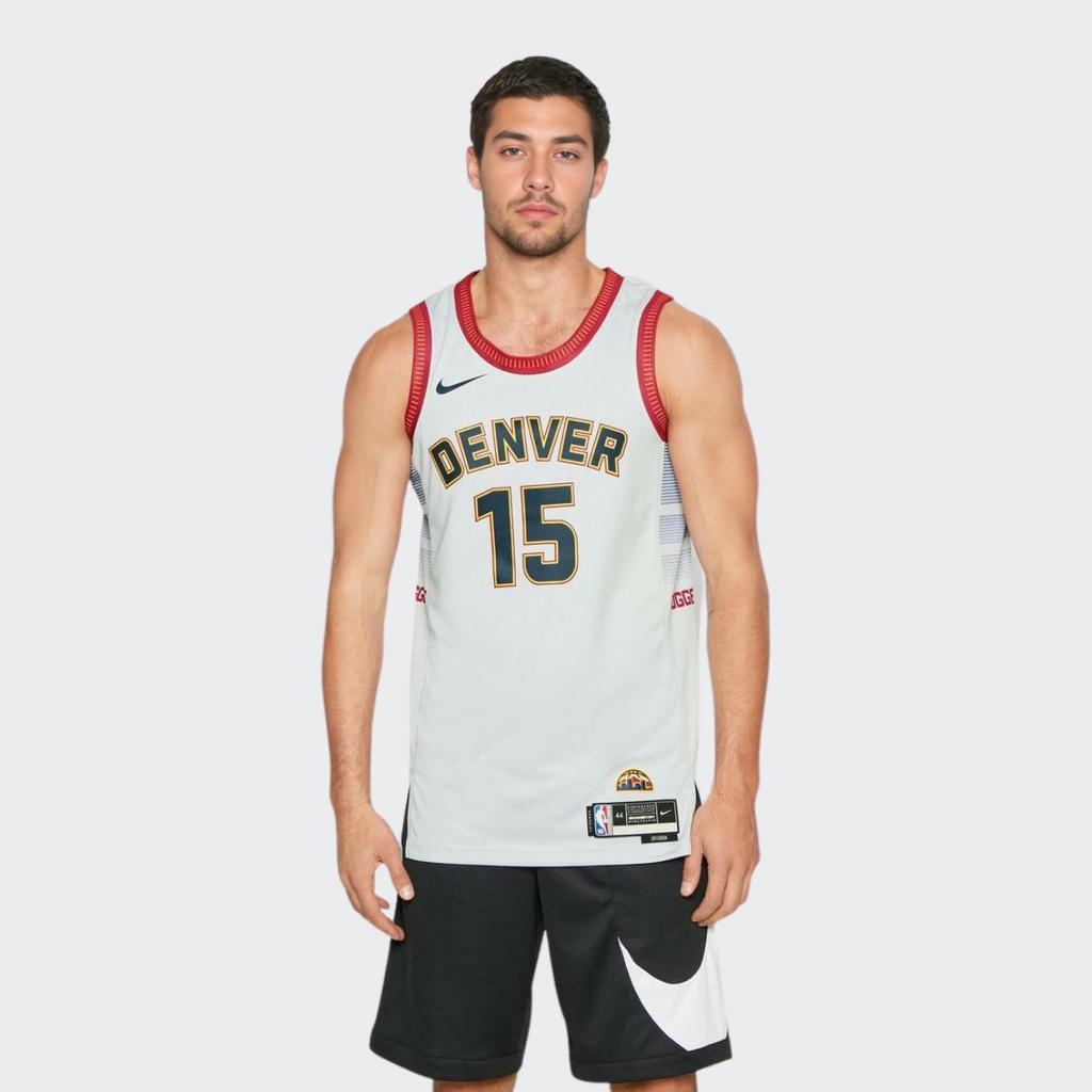 Nike NBA Denver Nuggets Nicola Jokic Dri-Fit Jersey Sloud White/University Red/Black/Navy Blue Unisex Streetwear DO9591-044