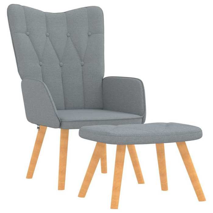 VidaXL Relaxation Chair and Stool Armchair with Footrest Living Room Chair Home Interior 327534