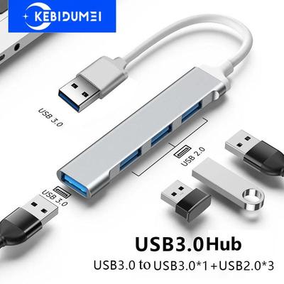 4-in-1-USB-3.0-Hub, 4-Port-Multi-Splitter-Adapter mit USB2.0-USB3.0-OTG-Funktion, Typ-C-Hub, für Computer-Laptop-PC-Zubehör, für Tastatur-U-Disk