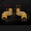 Copper Shower Faucet Angled Curved Foot, Eccentric Screw Extended Corner Bathtub Faucet Accessories