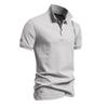 Men’s Polo Shirts Cotton Short Sleeves Lapel Collar Embroidery Casual T-shirts Daily Comfy Menswear Summer Slim Fit Tops