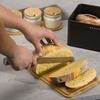 Kitchen Bread Storage Box Tall Bread Holder with Lid Large Metal Bread Organizer Cases Bread Loaf Storage Container