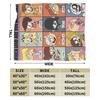 L-Loud Houses Familie Cartoon Plüsch Überwurf für Couch Sessel Sofa Bett Flugzeug Reise Flanell Tagesdecke Bettbezug