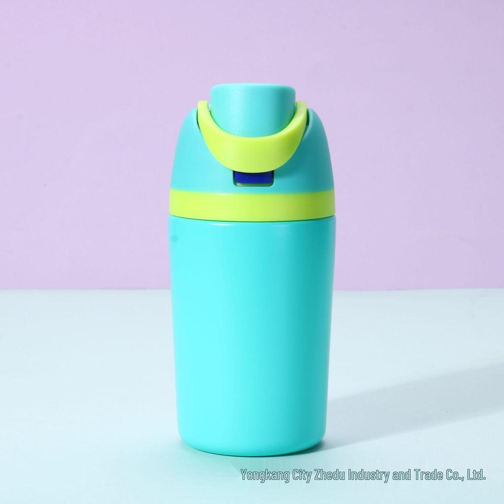 12oz Insulated Macaron Kids' Sports Water Bottle – Portable, Double-Walled, Handheld Mini Design