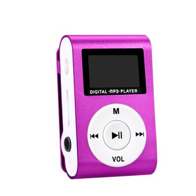 Mini MP3 Player with Metal Screen and Card Slot - Classic Clip Design, Creative Gift