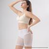 European & American Women's Seamless Mesh Boxer Briefs with Antibacterial Cotton Crotch - Sexy Mid-Low Waist Shaping Underwear