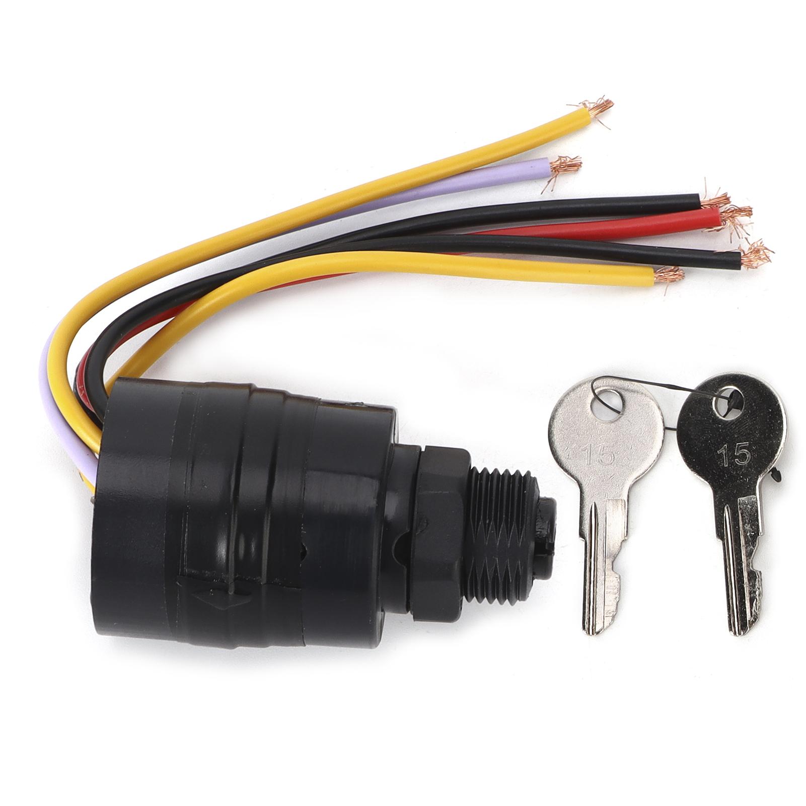 Ignition Key Switch 6 Wire MP41070‑2 17009A2 for Marine Boat Most Outboard Motors