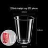 Xihuo 220ml Disposable Thickened Clear Straight Cups