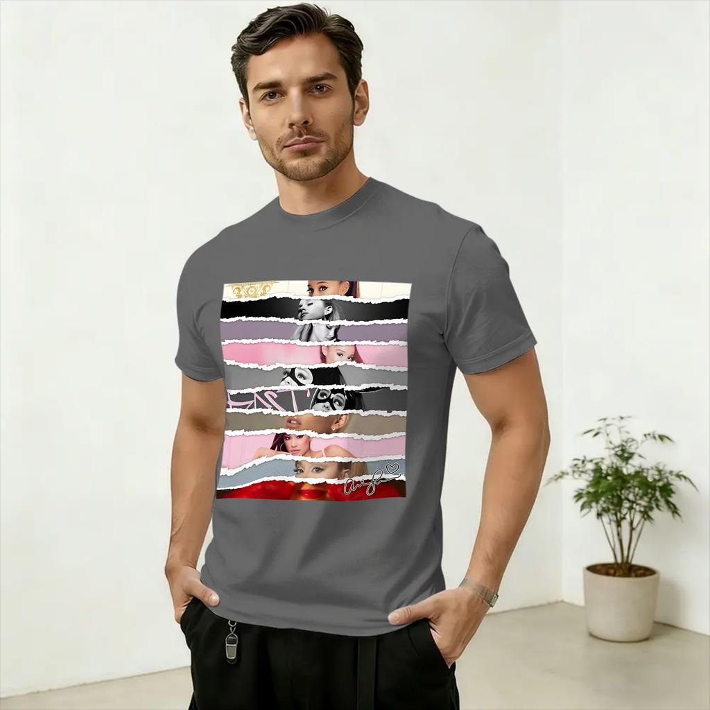 Arianas Grandes Eternal Sunshine Tour Cotton TShirt For Unisex Summer Y2K Funny TShirts Crew Neck Tees Plus Size Hot Sale Tops