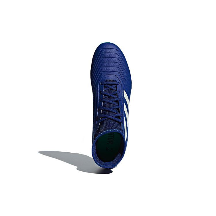 Adidas Predator 18.3 Round Toe Lace-Up AG (Rubber Short Studs) Durable Soccer Shoes Men Soccer Shoes Blue CP9308