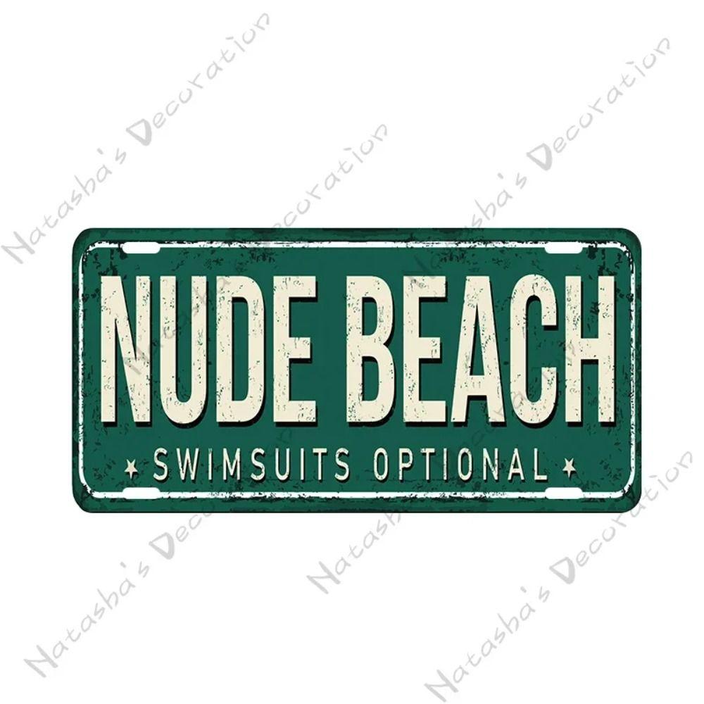 Garage Bar Metal Wall Sign, Auto Interior Decor Plaque 15x30cm