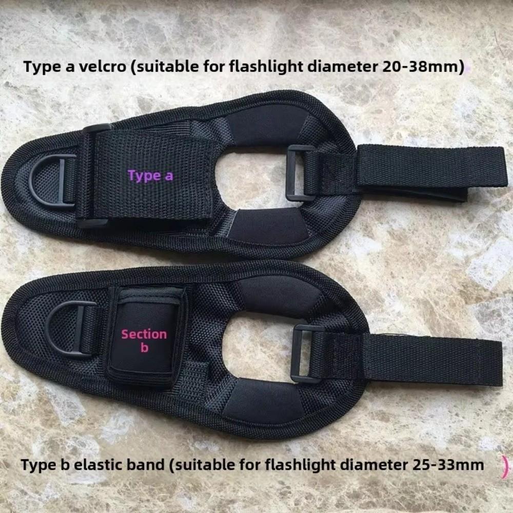 Outdoor Flexible Flashlight Holder Comfortable Material Durable Neoprene Wrist Cover Soft Hand Free Lens Cover Bike Lighting