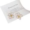 French Light Luxury High-end Drip Glaze Flower Stud Earrings Niche Design Unique Earrings Simple Face Earrings