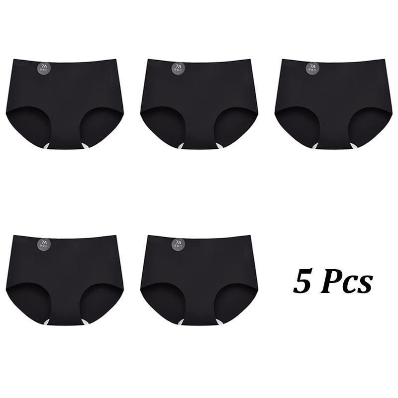 

5PCS Seamless Mulberry Silk Underwear Ultral Thin Women s Panties Sexy High Elastic Invisible Briefs Soft Lingerie M-XL M