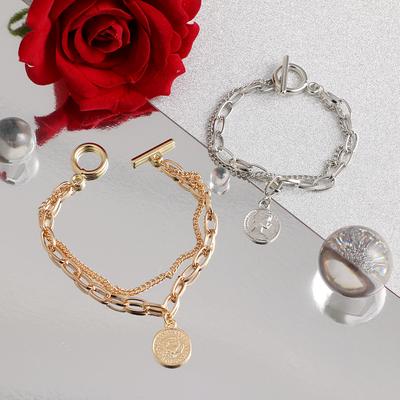 Retro Ritratto OT Bracciale con fibbia Design di nicchia Semplice regalo di moda per gioielli