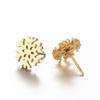 Korean Minimalist Snowflake Stud Earrings - Winter Christmas Bestie Gift Jewelry