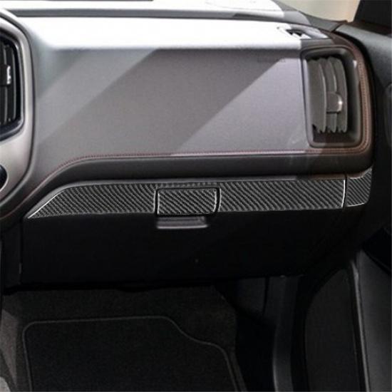 3Pcs Carbon Fiber Interior Passenger Dashboard Cover Trim For Colorado/Canyon
