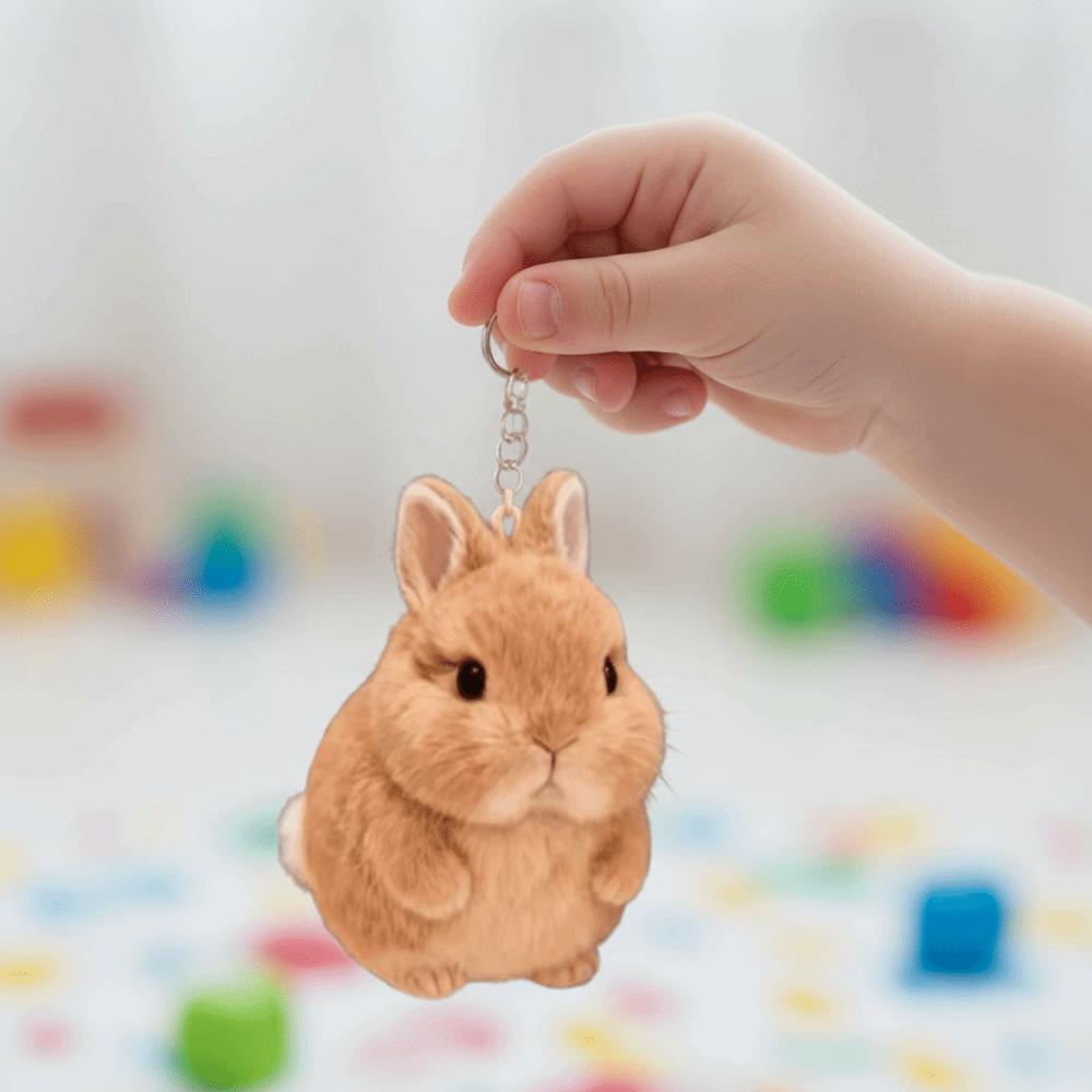 Stofftier Hase Plüsch-Schmuckstücke PP-Baumwolle Hase Plüschtier Hase Plüsch-Schlüsselanhänger Auto-Anhänger