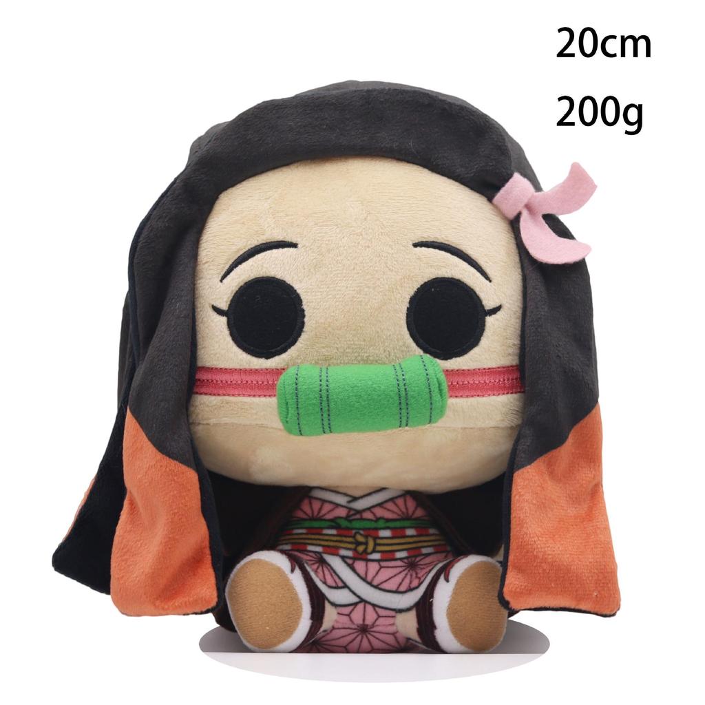 Demon Slayer Plush Toy Set: Tanjiro, Tomioka, Zenitsu, Nezuko Dolls