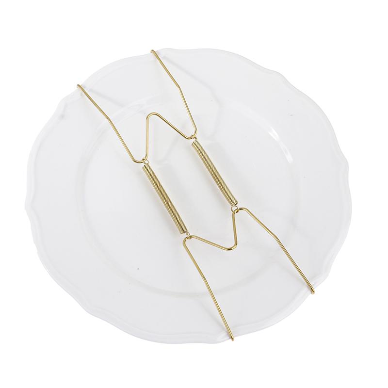 Wall Display Plates Hanger W Type Decoration Dish Spring Holder Invisible Hook