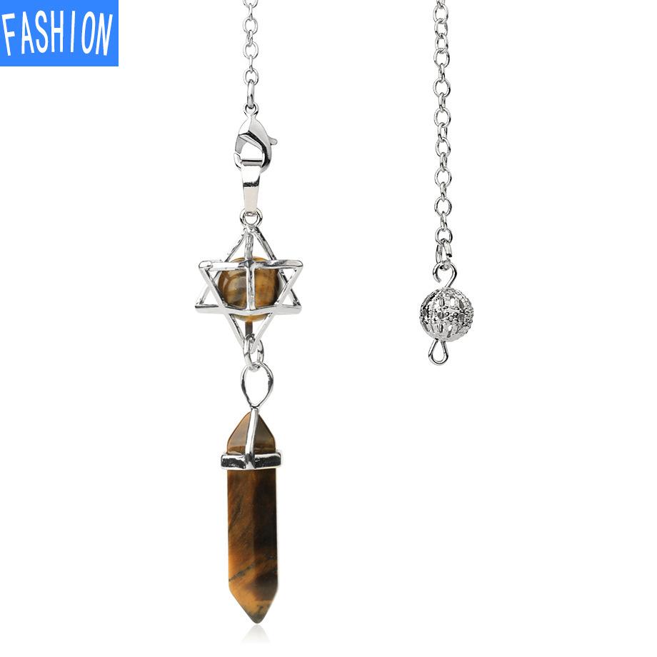 Hexagonal Prism Pendant Crystal Pendant Necklace